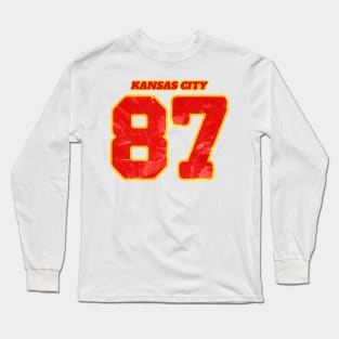 Kansas City 87 Number Swifties Football Long Sleeve T-Shirt